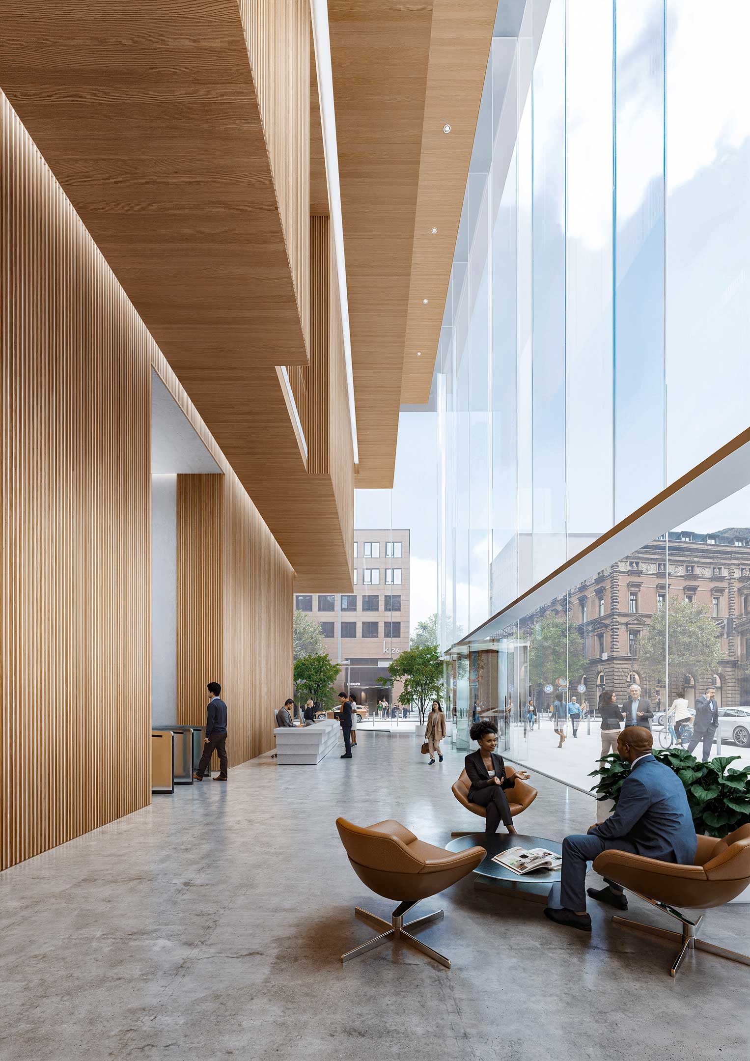 Timber Interior architectural visualization